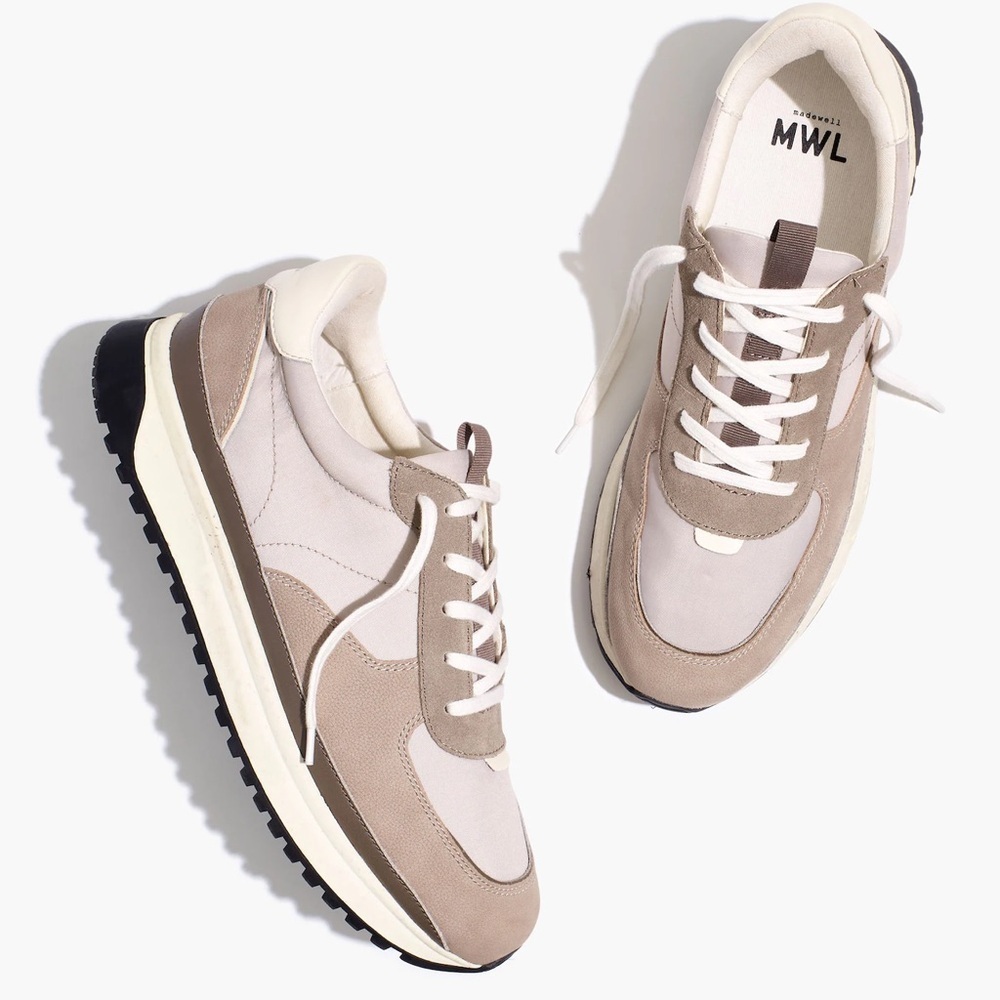 Madewell Kickoff Trainer Sneakers in Form Grey NE657
